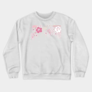 Baby shower abstract rainbow, cloud, sun and shining dots Crewneck Sweatshirt